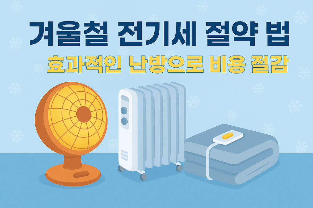 겨울철 전기세 절약을 나타내는 썸네일