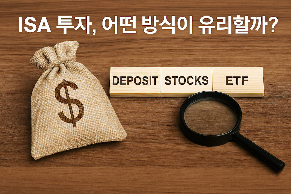 ISA 투자 상품 비교, 예금형 주식형 ETF형 중 어떤 방식이 유리할까를 나타낸 사진