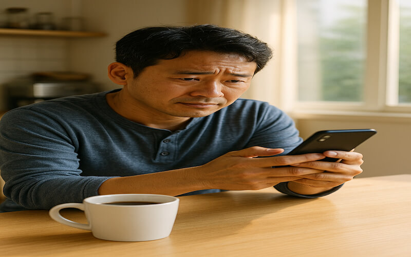 2025 근로장려금을 기다리는 남성의 모습
