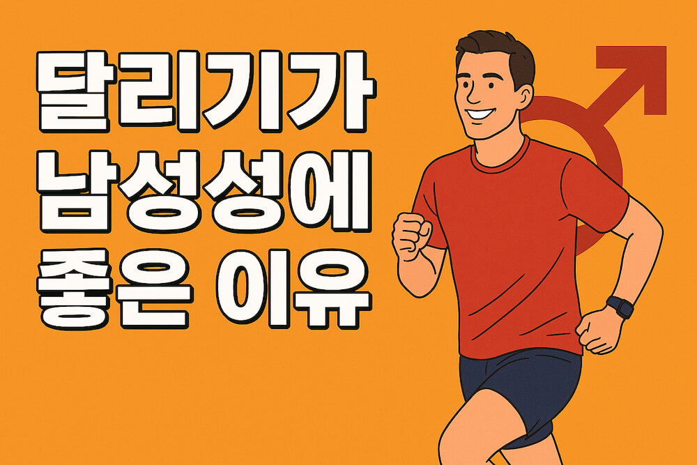 달리기 효과 중 하나인 남성성 증가에 대해 설명하는 썸네일