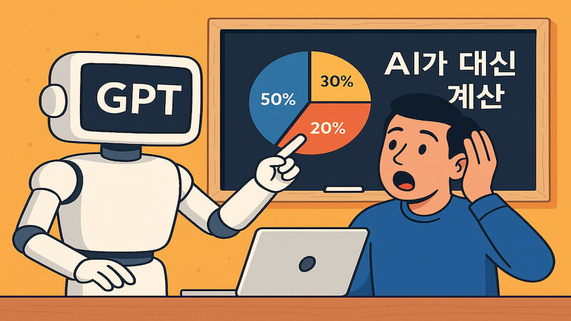 AI 재테크로 GPT가 자산 분배와 리스크 관리해주는 모습