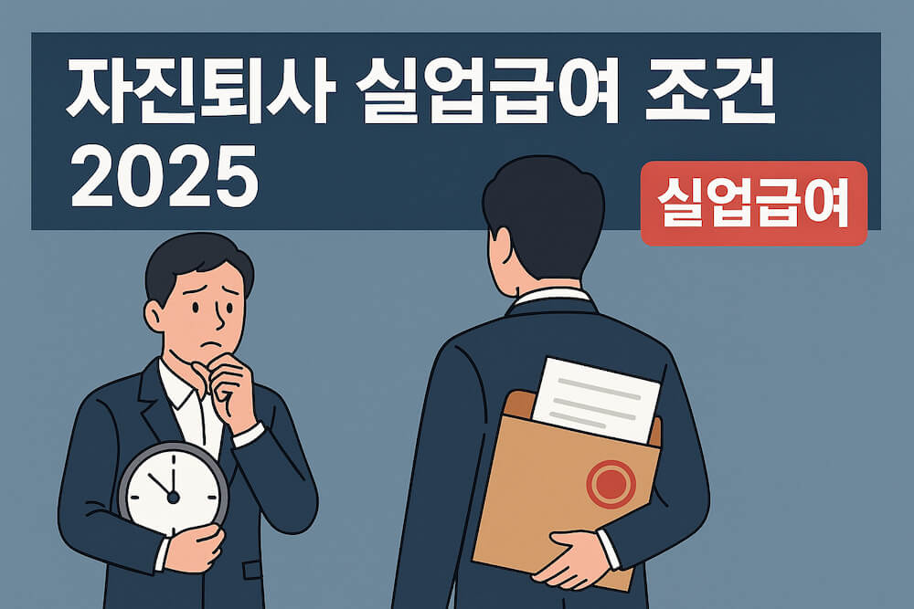 2025 자진퇴사 실업급여 조건을 나타낸 썸네일