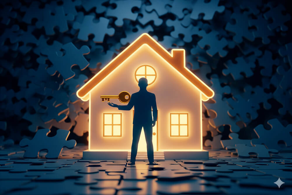 주택담보대출 규제로 인한 혼란과 명쾌한 해결책을 나타내는 썸네일