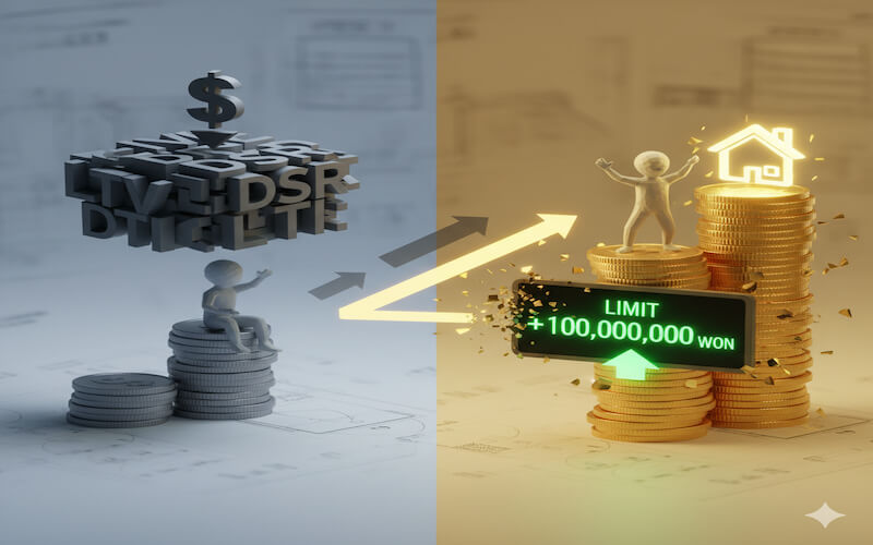 "주택담보대출 한도 늘리기 위한 실전 전략 실행 과정 시각화"
