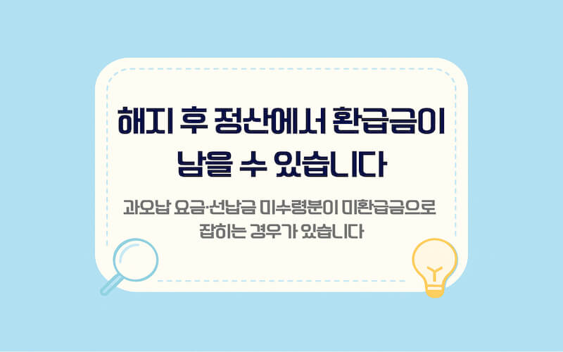 통신요금 미환급금 조회 방법 설명 이미지, 해지·번호이동 이후 과오납 요금과 선납금 정산 과정에서 환급금이 남는 이유 정리