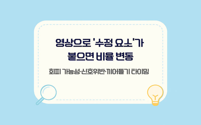 교통사고 과실비율 산정 기준에서 블랙박스 증거로 반영되는 가감요소(회피 가능성, 신호위반, 끼어들기 타이밍)