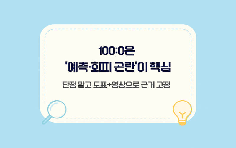 교통사고 과실비율 산정 기준 100:0 판단 포인트 요약(예측·회피 곤란 여부, 도표 기준과 영상 근거 확인)