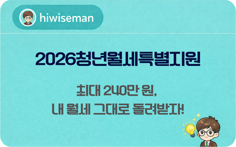 2026청년월세특별지원 최대 240만 원 혜택 안내 썸네일