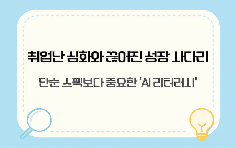 청년 고용 시장의 변화와 2026 취업 전망을 분석하는 인트로 요약 이미지