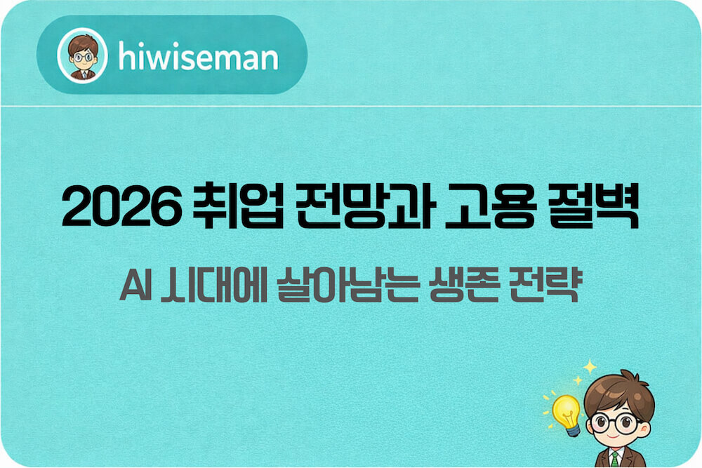 2026 취업 전망 및 청년 고용 절벽 대응을 위한 AI 일자리 대체 생존 가이드